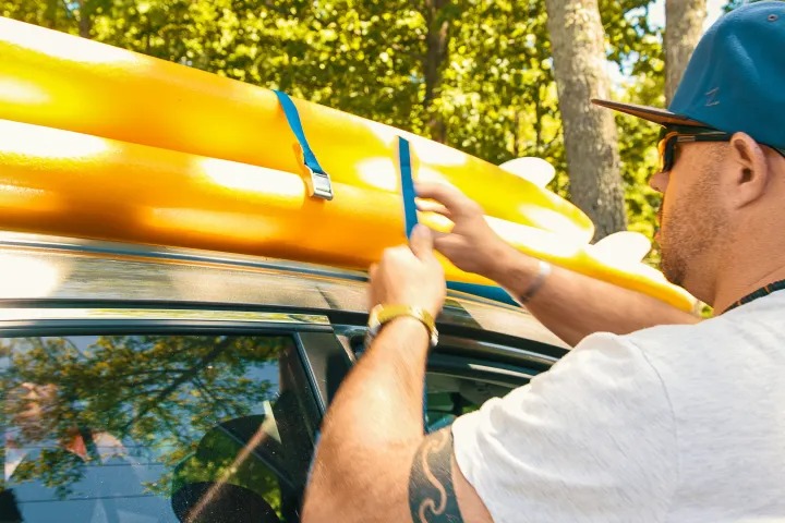 Paddle Board Rental on a Car